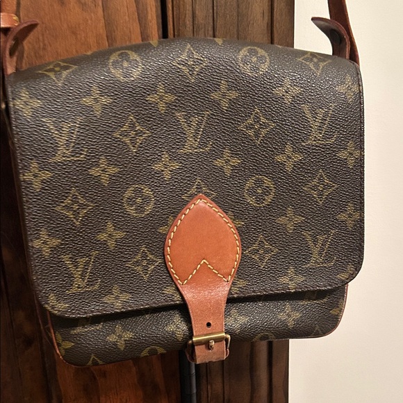 Louis Vuitton Brown Monogram Cartouchiere Shoulder Bag - Picture 2 of 14